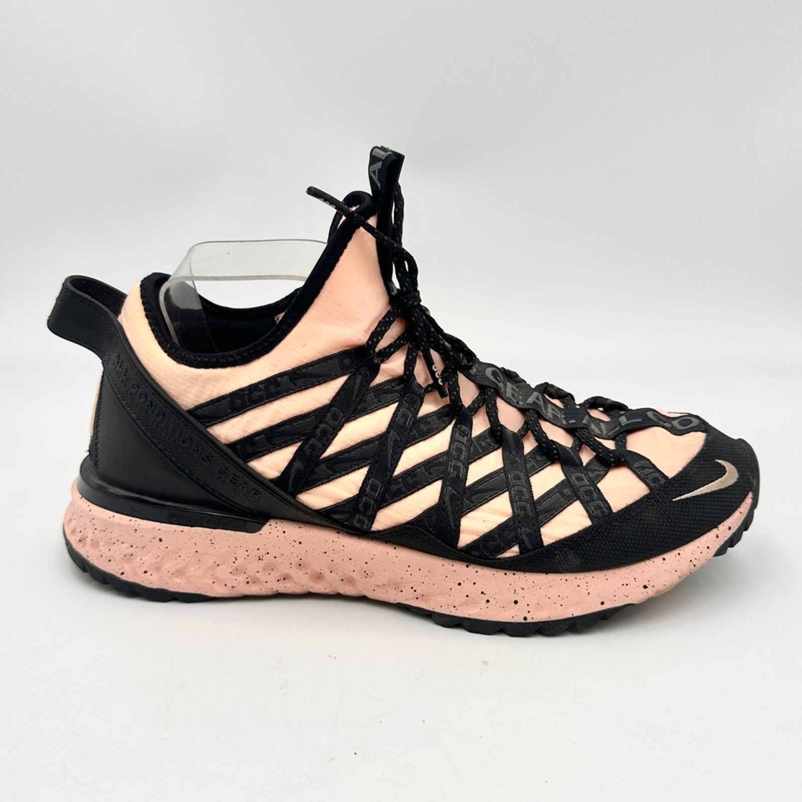 Nike Agc React Terra Gobe Limited Ed Black/Pink Shoes Bv6344-800 Men's Size 11